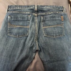 Dark Wash Embellished Premium Denim Bootcut jeans